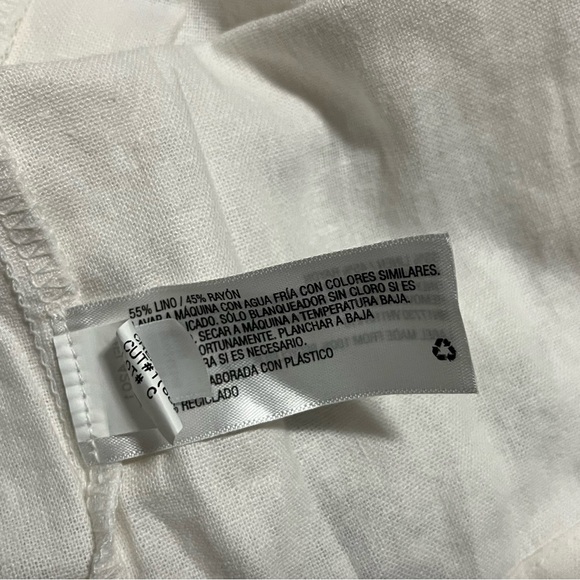 Puff Short Sleeve Linen Maternity Dress - Ingrid Isabel Xl - Picture 6 of 10